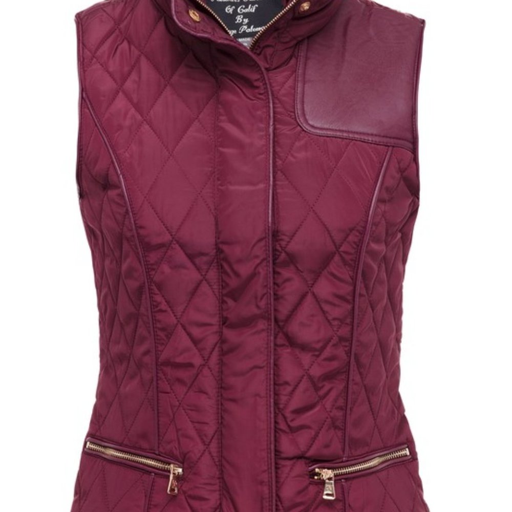 Palomares Wine Quilted Zip-Up Vest